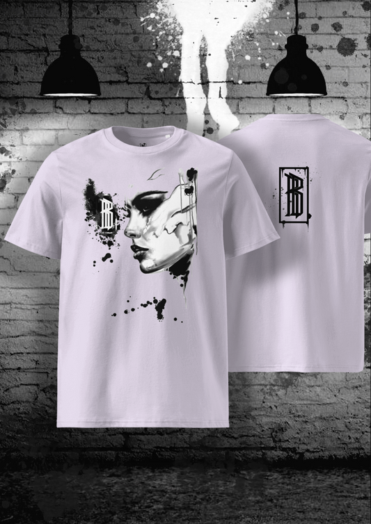 T-Shirt Marmor Frauengesicht