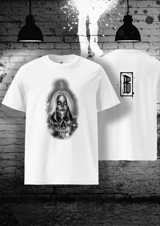 T-Shirt Chicano Girl aus Totenkopf