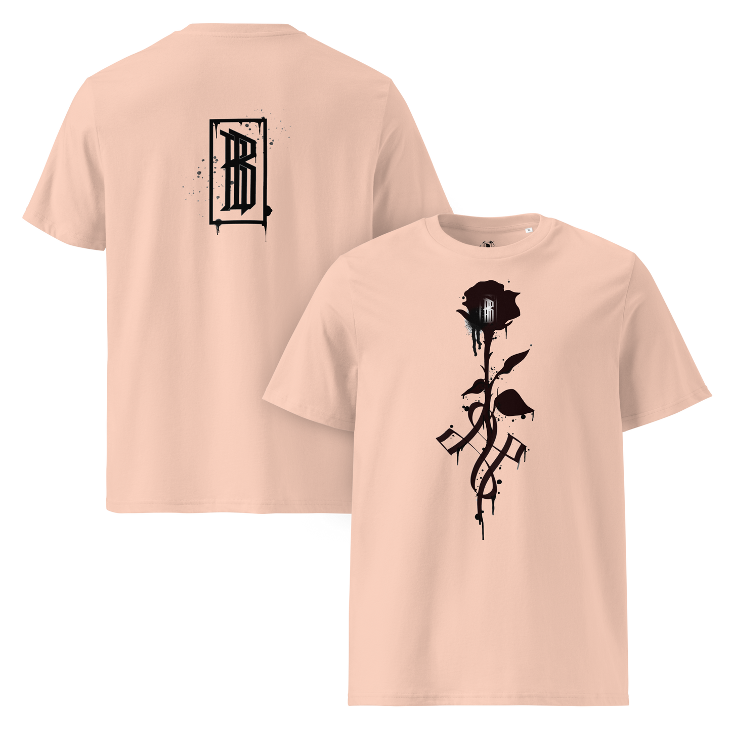T-Shirt Black Rose