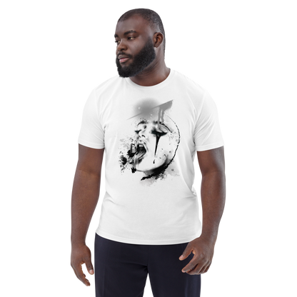 T-Shirt Frau mit ausgestreckter Zunge